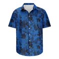 thumbnail image 5 of AHTJRT Stylish Men's Camouflage Print Button Down Short Sleeve Shirt Multicolor 2XL, 5 of 5