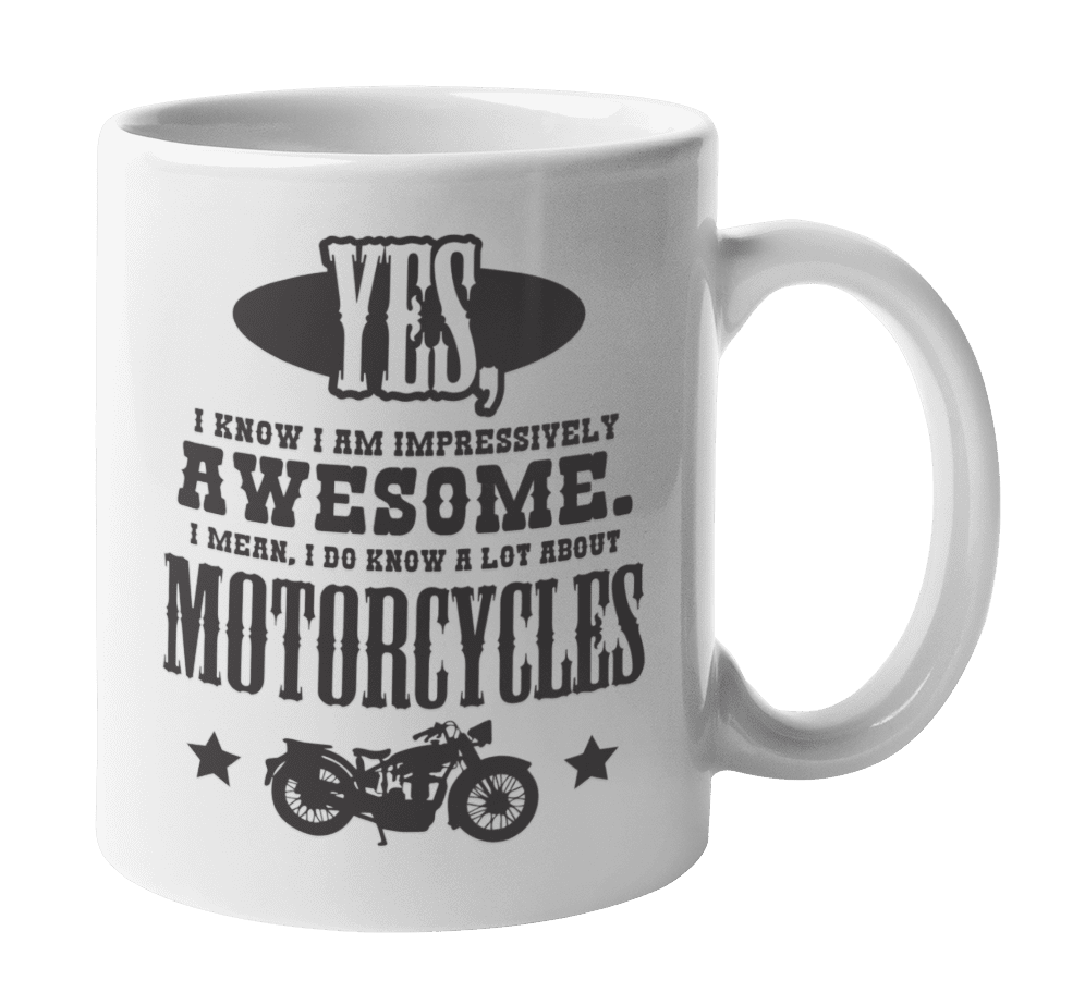 Coffee Biker Grandad Tea Mug And Coaster Gift Set 