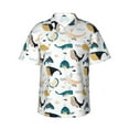 thumbnail image 2 of Yiaed Cute Whale Print Hawaiian Shirt for Men Short Sleeve Button Down Shirts Beach Shirts for Men-3X-Large, 2 of 5