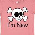 thumbnail image 4 of Inktastic I'm New Cute Skull Baby Boys or Girls Baby T-Shirt, 4 of 5