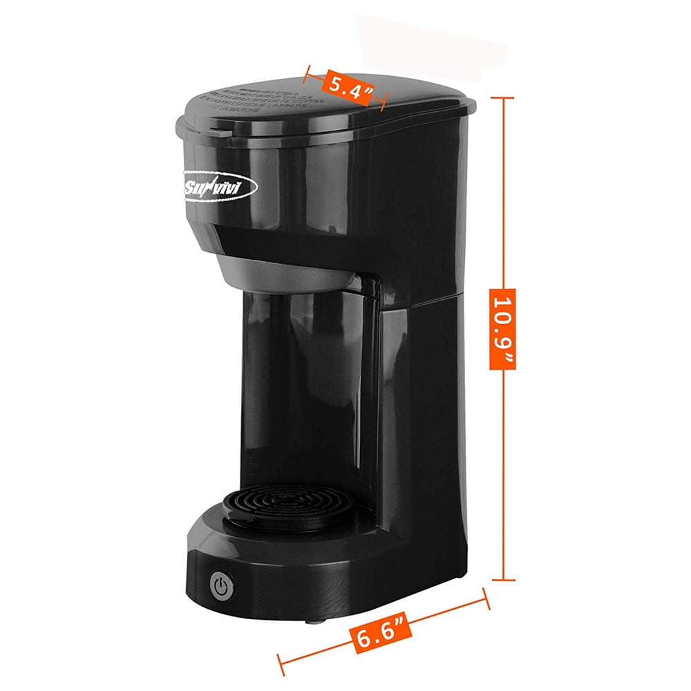 KitchenBro Single Serve Coffee Maker with 14 Oz Reservoir,K Cup Coffee Maker  Fits Travel Mug with Self-Cleaning Function,Black - Yahoo Shopping