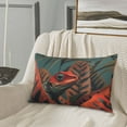 thumbnail image 5 of Rateoe Colorful Reptile And Leaves Pattern Pillow Covers with Invisible Zipper(Pillows are not Included) Standard Pillowcases-16"x24", 5 of 6