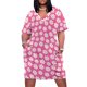 thumbnail image 1 of Vestido de noche de lujo con estampado de margaritas blancas en rosa para mujer traje holgado con bolsillos traje de verano para boda, 1 of 7