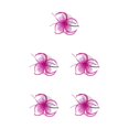 thumbnail image 3 of pitrice 1/2/3/5 Maille Fascinator Femmes Coiffure Prom Maquillage Nuptiale Scène Performance Photo Casque Fille Bande de Cheveux Rose Rouge 5PCS, 3 of 6