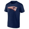 thumbnail image 2 of Men's Fanatics Navy New England Patriots Chrome Dimension T-Shirt, 2 of 3