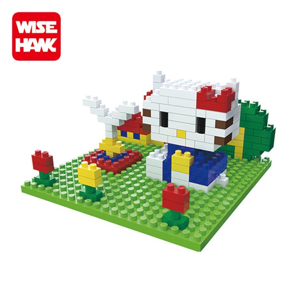 Weagle kitty bloques de construcción de plástico juguetes creativos de ladrillos