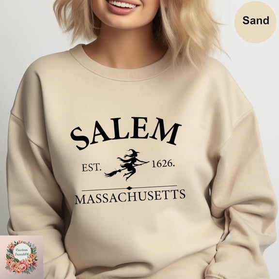 Tee Clo Salem Massachusetts Sweatshirt Witchy Hocus Pocus Retro Fall Outfit, Full size S-5XL