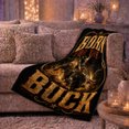 thumbnail image 6 of Rugged Cowboy Rides Bucking Bull Western, Festive Holiday Scene, Warm Flannel Blanket for Living Room and Reading Nook, Art Lovers Christmas Gift, Festive Home Decor, 6 of 9