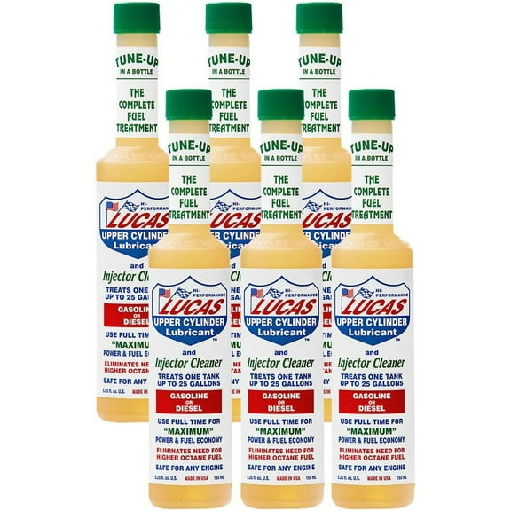 Lucas Upper Cylinder Lubricant & Fuel Injector Cleaner (5.25 oz.)-6 Pack