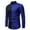Blue, variant on Haoxianjian White T Shirts For Men Long Sleeve Shirts For Men Men Casual Fashion Patchwork Plaid Stand Collar Button Long Sleeve Shirt Blouse Men'S Dress Shirt Regular Fitted Solid