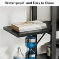 thumbnail image 4 of Tribesigns 5-Tier Bookshelf, Industrial 72 inch Bookcase, Black, 4 of 6