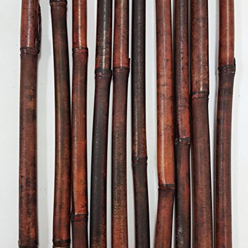 GreenFloralCrafts Decorative Bamboo Poles, 3.5 5.0 Feet Tall, Set of