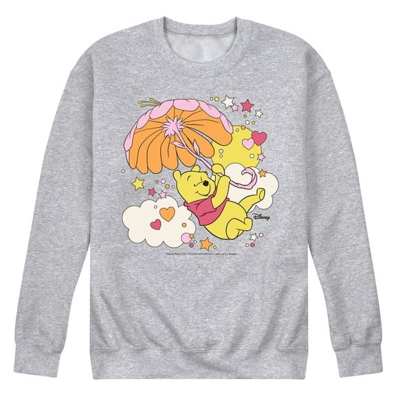 Winnie the Pooh - Pooh Retro Umbrella - Men's Crew Fleece Sweatshirt