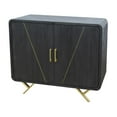 thumbnail image 6 of Crestview Collection 2-Door Wood Buffet & Sideboard Accent Cabinet in Black/Gold, 6 of 6