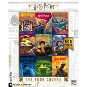 New York Puzzle Company,  Harry Potter Book Cover Collage 500pc Puzzle
