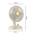 thumbnail image 5 of Fufafayo under $5 Desk Fan, Vintage Style Circulator Fan with Pivoting Head, Variable Speed USB Fan with 2000mAh Battery, Portable Fan for Bedroom, Office, Home, Desk, Table, Personal Cooling, 5 of 9