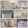 thumbnail image 2 of TCL 5,000 BTU Mechanical Window Air Conditioner (White) - Two-in-One Cooling & Fan, 7 Temperature Settings, Dual Fan & Cooling Speeds, Compact Fit, Washable Filter, Cools up to 150 Sq ft - W5WM-3, 2 of 17