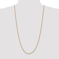 thumbnail image 2 of Auriga 14K Yellow Gold 2.25 mm Diamond-cut Rope Chain Necklace for Women 30", 2 of 6
