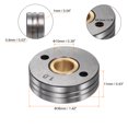 thumbnail image 2 of Uxcell U Groove 0.03"-0.04" Mig Welder Wire Feed Drive Roller 36x10x11x4.5mm Aperture 2 Pack, 2 of 4