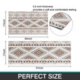 thumbnail image 7 of Brown Triangular Geometric Pattern Kitchen Rugs Sets Of 2,Anti Fatigue Kitchen Mat Rugs Non Slip Washable,Decorative Kitchen Floor Mats for Kitchen,Sink,Laundry,17"x30"+17"x47", 7 of 7