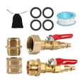 thumbnail image 2 of DYNWAVECA RV Winterize Blowout Adapter RV Winterizing Kit with Blow Shut Off Valve 1/4" Quick Connect for Vehicles with Water Supply 6pcs, 2 of 10