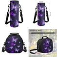 thumbnail image 7 of Uorisanigo Purple Butterfly School Backpack, Girls Travel Rucksack+Stationery Pencil Case Bag+Insulated Lunch Box Bag+Water Bottle Holder Pouch Set of 4 Packs, 7 of 7