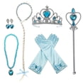 thumbnail image 2 of Princess Costumes Birthday Dress up for Little Girls with Crown,Wig,Gloves Accessories,Child 6x, 2 of 6