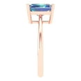 thumbnail image 3 of Clara Pucci 14K Rose Gold 2.5ct BlueMoissanite Solitaire Ring for Women, 3 of 8