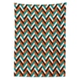 thumbnail image 3 of Ambesonne Mid Century Tablecloth Rectangular Table Cover, Retro Herringbone, 60"x84", Multicolor, 3 of 4