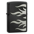 thumbnail image 4 of Zippo Tattoo Flame Lighter, Ebony High Polish Black Finish Mirrored, 4 of 4