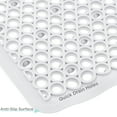 thumbnail image 4 of Bath Bliss Self Draining Bath Rug in White, 4 of 5