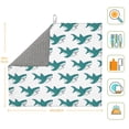 thumbnail image 3 of Naloa Cartoon Shark Dish Drying Mat for Kitchen Counter, Heat Resistant Drainer Mats, Absorbent Draining Mat,Dish Rack Pad,16"x18", 3 of 8