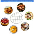 thumbnail image 4 of 2 Pieces Round Cooling Rack Circular Wire Rack 8"Stainless Steel Round Baking and for Air Fryer Instant Pot Pressure Cooker Canning, For Christmas, Halloween, Thanksgiving Gift, 4 of 7