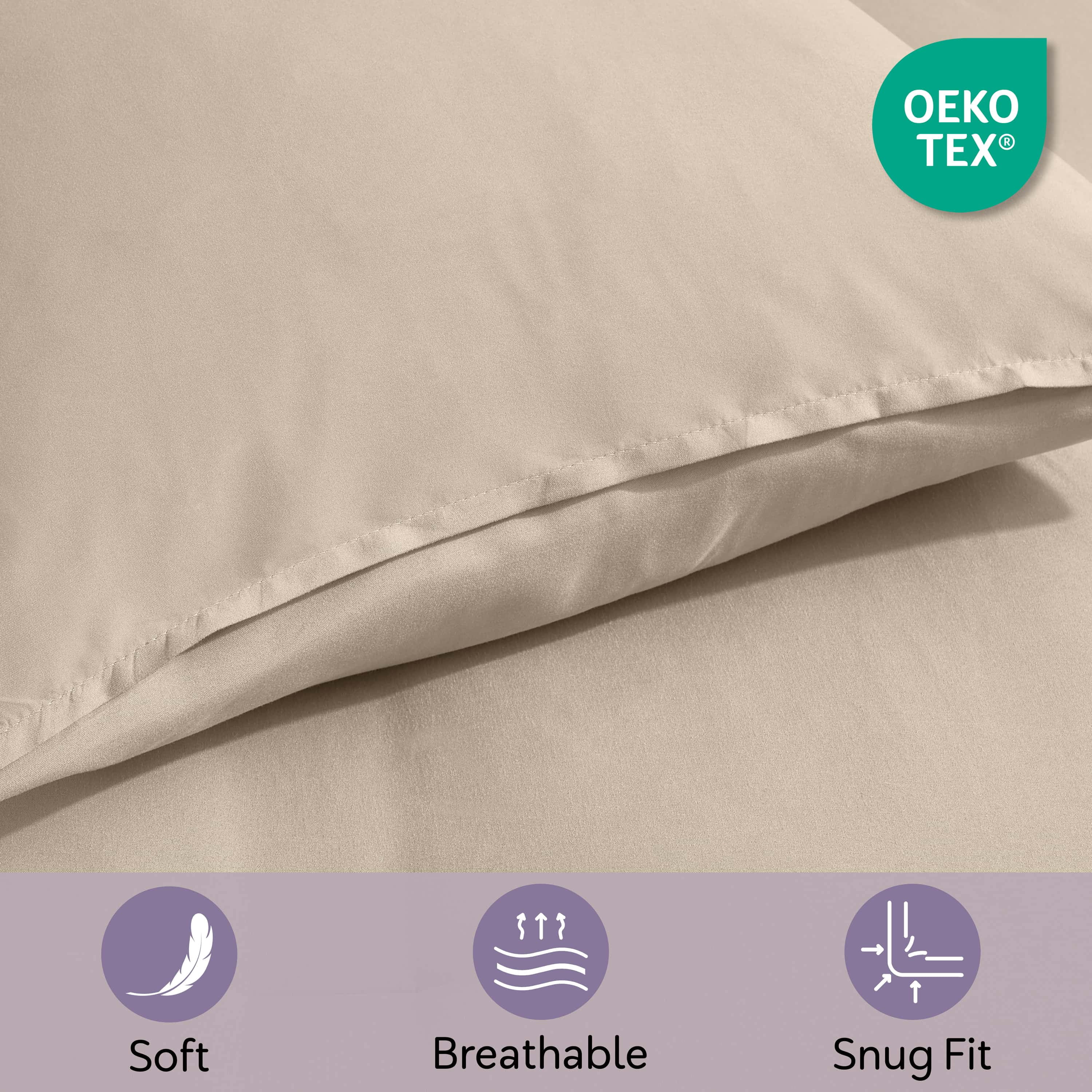 LammaLoe Full Comforter Set, 7 Piece Bed in a Bag, Ultra Soft Bedding Comforter Set with Sheets, All Season Bed Set, Dune Sand