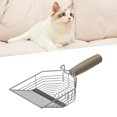 thumbnail image 4 of Litter er Cleaning Tool Deep Shovel Dual Specification Hollow Durable Wood Handle, 4 of 9