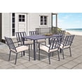 thumbnail image 2 of Belmont Home San Marino 62" Rectangle Aluminum Outdoor Dining Table in Black, 2 of 13