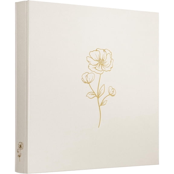 Photo Album 4x6 500 Photos 5 Pictures Per Page, Pockets, Albums Pictures, Linen Fabric Cover Large Book for Wedding Family Memories(Beige)