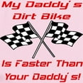 thumbnail image 2 of CafePress - Daddys Dirt Bike Is Fast Infant Bodysuit - Baby Light Bodysuit, Size Newborn - 24 Months, 2 of 4