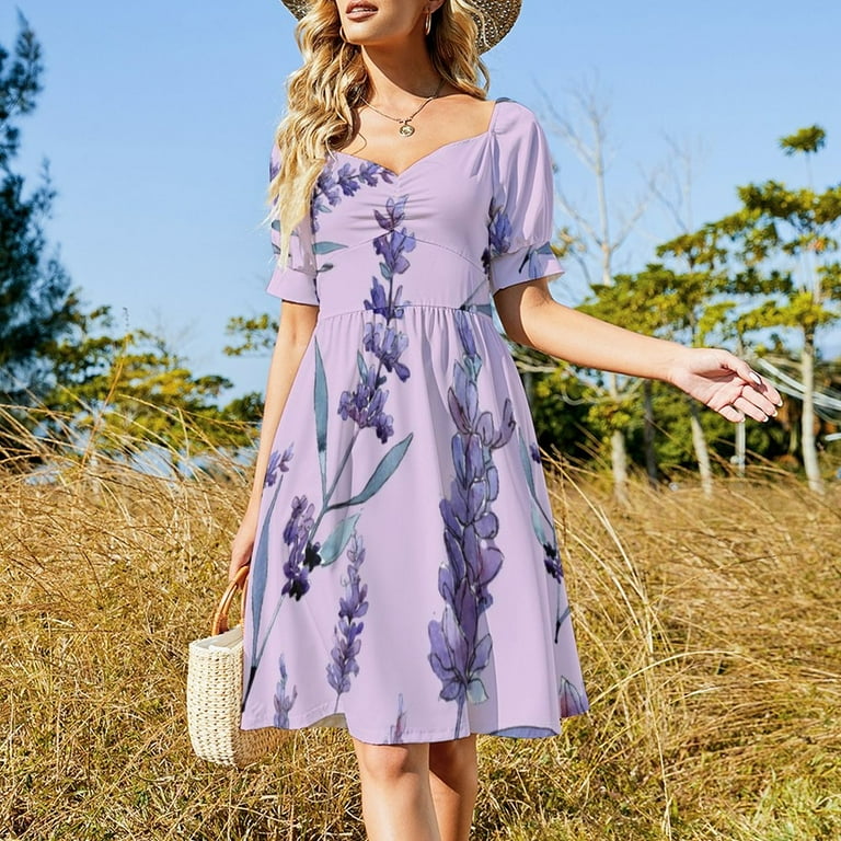 Violet Lavender Dress Purple Lavender Gel Polish Trendy Dresses