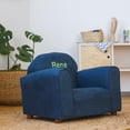 thumbnail image 3 of Keet Upholstered Customizable Children's Chair, Microsuede, Navy, 3 of 5