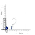 thumbnail image 2 of ANGARA Natural 1.3 ct Tanzanite Leverback Drop Earrings with Diamond in 14K White Gold for Women (Size-7x5mm) | December Birthstone, Anniversary, Jewelry Gift for Women | Natural Tanzanite Earrings, 2 of 7
