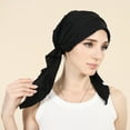 thumbnail image 2 of Dalrosia Women Pre-Tied Beanie Headwear Turban Beanie Caps Head Wrap Headscarf for Women Sleep Hair Cover Hat, 2 of 5