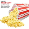 thumbnail image 3 of Stock Your Home 2 oz Paper Popcorn Bags Bulk (100 Pack) Large Red & White Pop-Corn Bag Disposable, 3 of 7