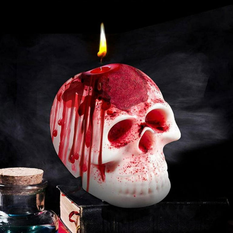 Skull Candle Making Molds Skull Head Halloween Candle Mold Skull Shape  Silicone Mold for Candles Resin Mold Chocolate Silicone Mold Chocolate Mold  DIY Aromatherapy Decoration Mold Ghost Mold cube-halloween-54