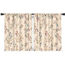 Blackout Kids Curtains,Pioneer Flower Floral Print Pattern Childrens Insulated Curtains Set Of 2,Bedroom Essentials,Toddler Room Decor 42"x54"