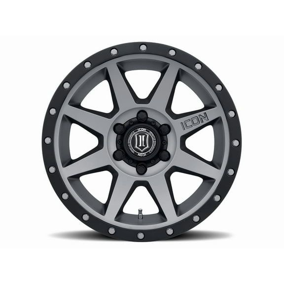 ICON Alloys Rebound, Titanium, 18 x 9 / 6 x 5.5, 0mm Offset, 5" BS