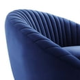 thumbnail image 5 of Modway Whirr Tufted Performance Velvet Swivel Chair in Gold Navy, 5 of 7