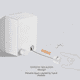 thumbnail image 4 of Tendedero sin perforaciones Tendedero telescópico Tendedero de hotel Tendedero de acero retráctil para interiores Tendedero invisible para balcón, 4 of 5