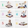 thumbnail image 6 of HDUTNGISN Red 6-in-1 Foldable Baby Walker for 6-24 Months,Bouncer,Tray & Music, 6 of 10