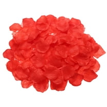 1000 Pcs Silk Fake Flower Petals for Wedding, Artificial Rose Petals Bulk for Wedding Confetti Petals(Red)